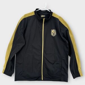 Vegas Golden Knights Jacket Mens Large VGK NHL Circe Zip Up Windbreaker NEW